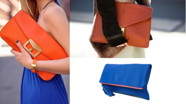 Sobres o cloutch, en todos los tamaños y colores y combinaciones.