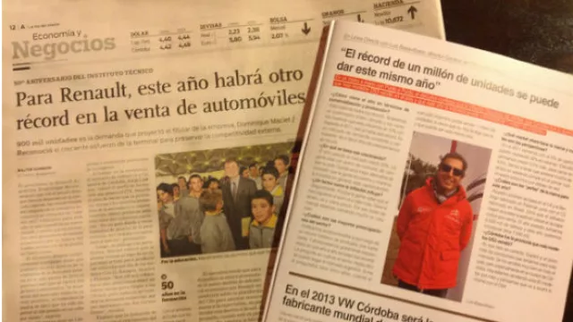 Optimistas franceses: los titulares de Renault y Citroën (Dominique Maciet y Luis Basavilbaso) no creen que venga un parate