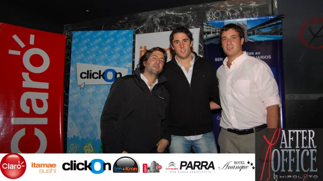 Los organizadores del evento: Lucas Bergo, Nicolas Vottero y Nicolás Gabrieli