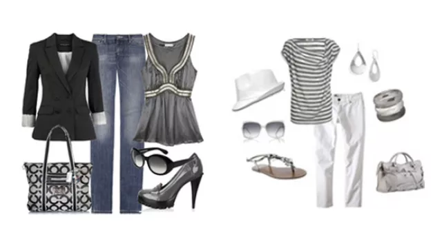 Opciones de grises, negros y blancos. Donde exponemos la pulcritud del blanco con la prolijidad del gris. Para días o citas estrictamente laborales. 