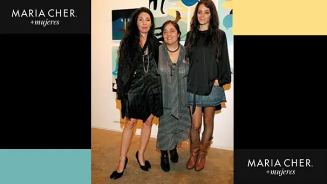 Maria Ch., promocionando la fundación.