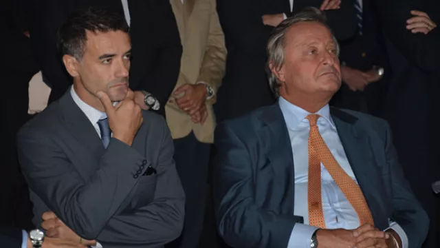 Carlos Ruda (hijo de David) y Cristiano Rattazzi, presidente de Fiat Auto