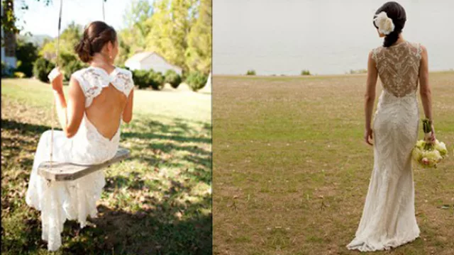 Dos opciones muy elegantes, sexys y con un toque romántico, para el vestido de casamiento.