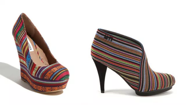 Ellos no podían ser menos, forrados en géneros a rayas, lo último esta temporada. 