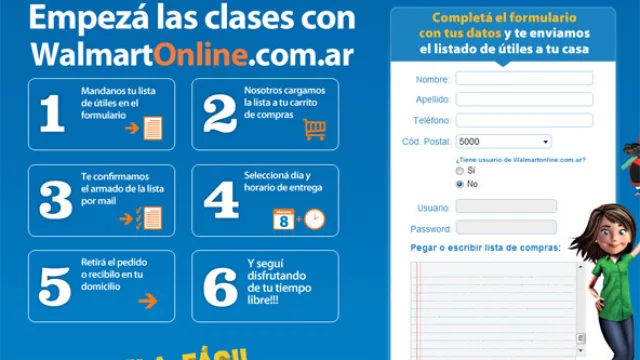 Walmart te facilita la tediosa compra de útiles escolares
