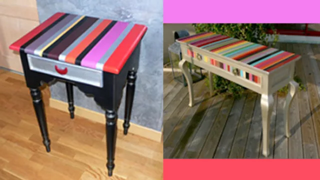 Deco con cintas de vinilo.