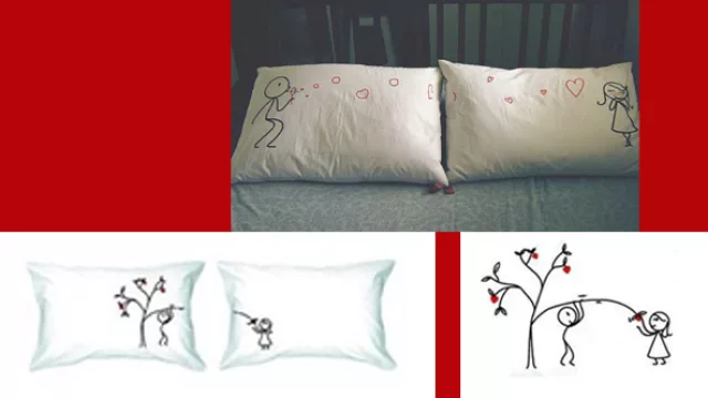 Dreams with love, almohadas pintadas a mano.