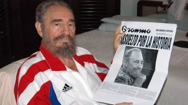Fidel Castro y su equipo Adidas