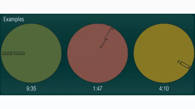 Un reloj fantásticamente minimalista