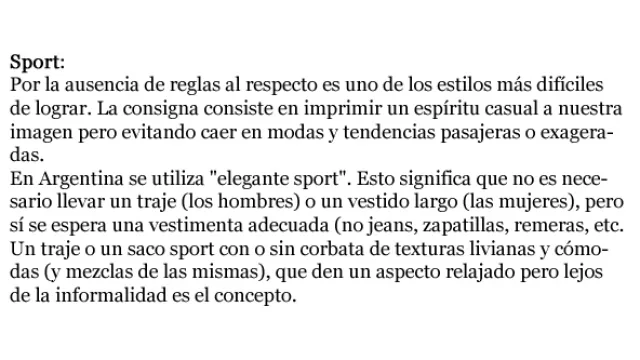 Indumentaria Sport