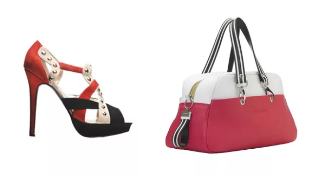 Sandalia & Cartera Roja y Blanca