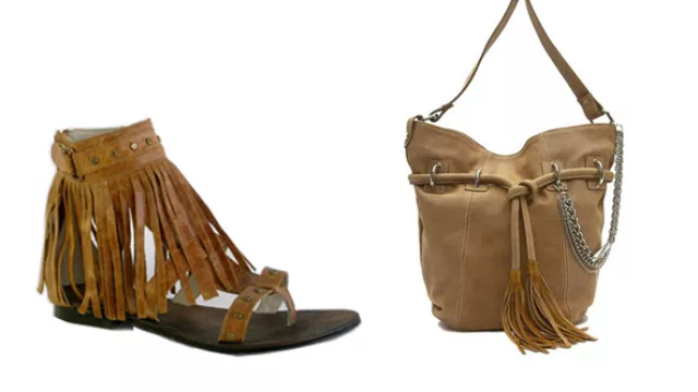 Sandalia & Cartera con Flecos