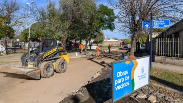 Residencial San Roque: reparan 200 metros de la calle Aviador Abel