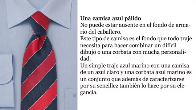 Una camisa azul pálido