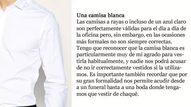 Una camisa blanca
