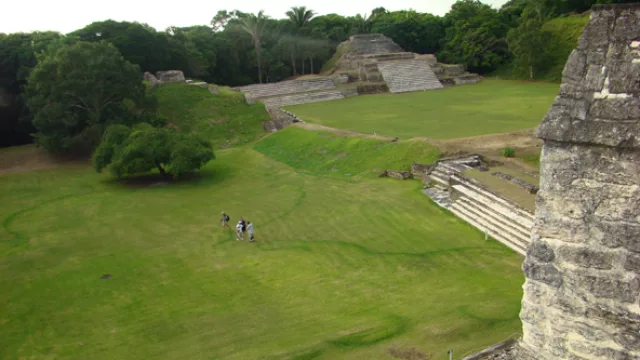 Vista de las ruinas mayas Altun Ha