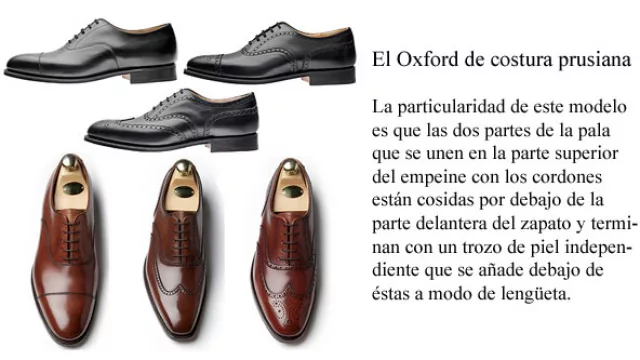 Los más elegantes: Oxford costura prusiana
