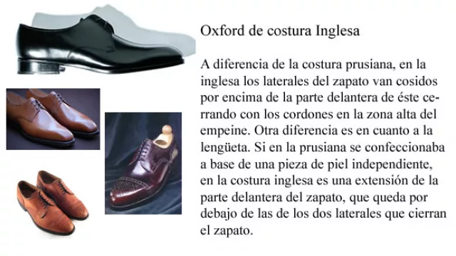 Algo más informales: Oxford costura inglesa
