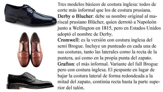 Modelos Oxford costura inglesa