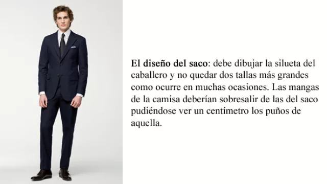 El diseño del saco