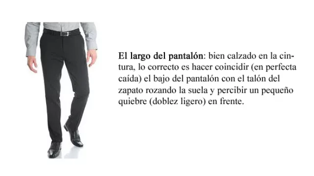 El largo del pantalón