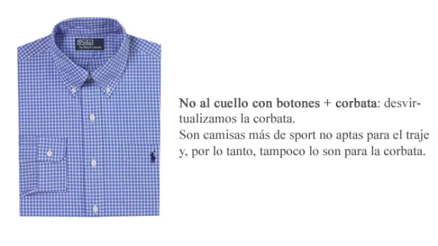 El cuello de la camisa