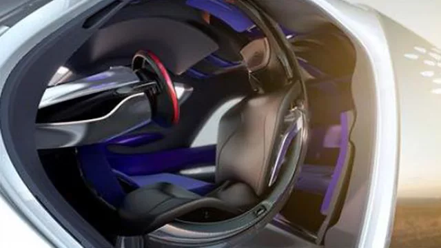 El interior. También futurista