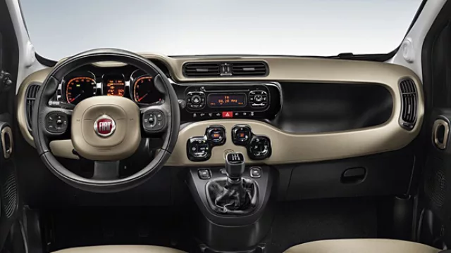 Interior retro y completo del nuevo Panda