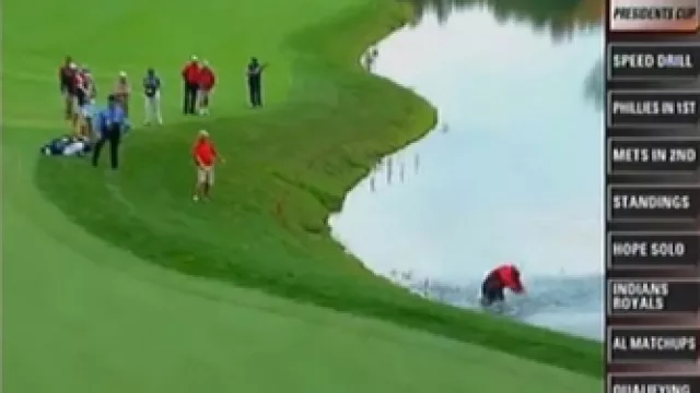 Oia… la pelota se fue al agua