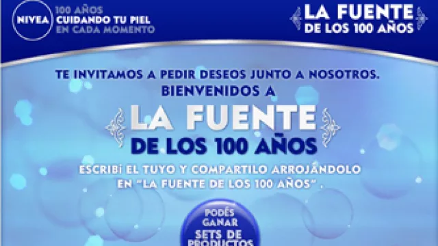 Nivea y La Fuente de los 100 Años