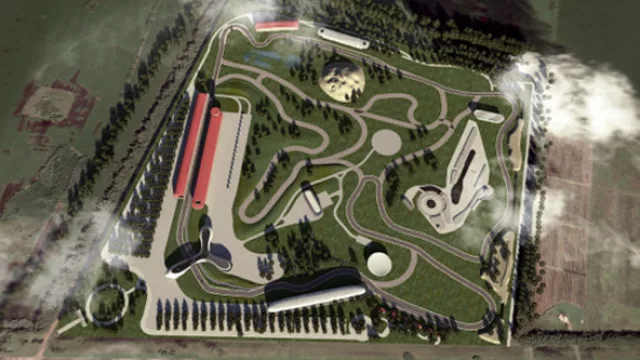 Vista aérea del futuro complejo