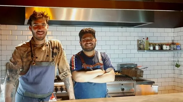 Gino Patrilla y Eduardo Erazo