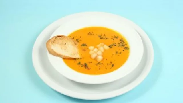 Hoy: sopa crema de calabaza