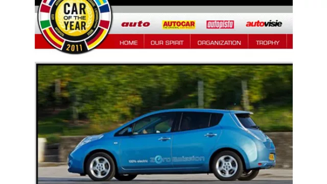 Nissan Leaf. Eléctrico y ganador del Car of the Year 2011