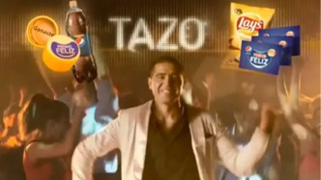 Riquelme está feliz (y Pepsi - Lays también)