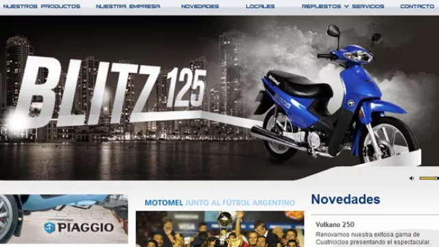 Página web de Motomel