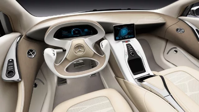 Interior del concept F800 sobre el que se basa