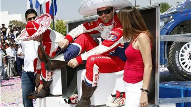 Podio bien “machote” con acento francés