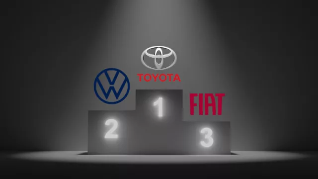 Terminó el primer tiempo y Toyota empieza la segunda mitad con una clara ventaja sobre Volkswagen (cambio "histórico" en el mercado)