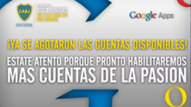 Boca + Google = Mail Xeneize