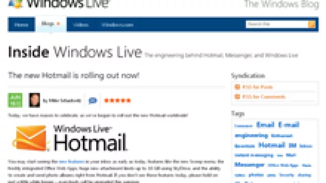 El nuevo Windows Live Hotmail está disponible