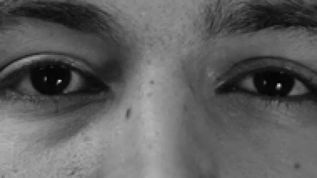 La mirada de Martín Lescano...