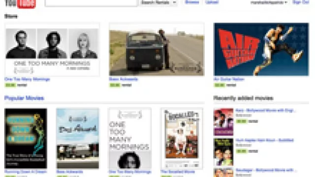 YouTube abrió su video club