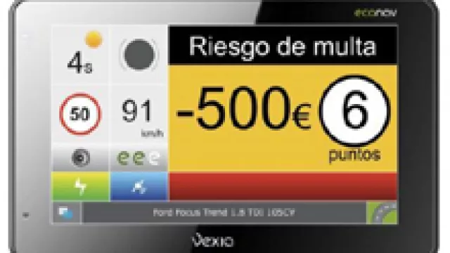 Un GPS que te alerta de posibles multas