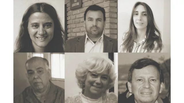 Autores del proyecto. De izquierda a derecha: Rosana Gaggino, Jerónimo Kreiker, María Paz Sánchez Amono, Ricardo Arguello, María Josefina Positieri y Carlos Baronetto.