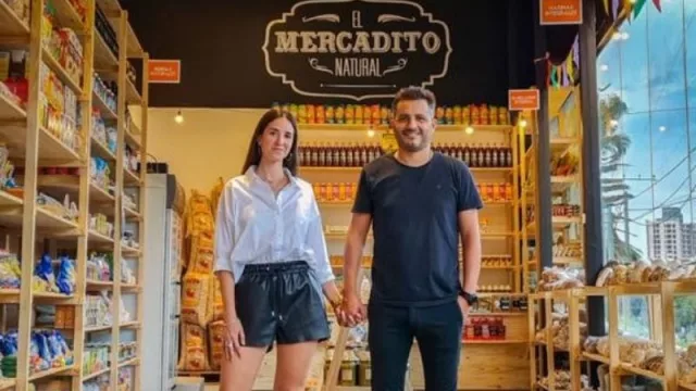Romina Bermúdez Russo y Augusto García Noé, los fundadores de El Mercadito Natural.